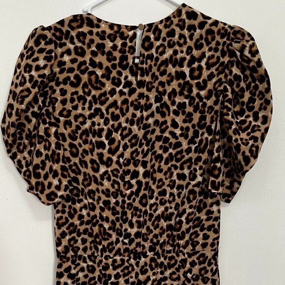 Veronica Beard Animal Print Silk Mini Dress Size M - Picture 12 of 12